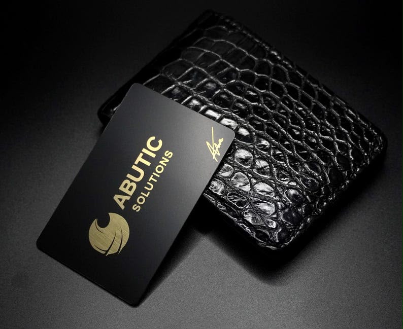 NFC Business Card | 1-Tap Premium Metal Card with Glossy Reflective Finish